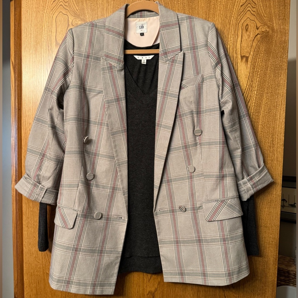 Cabi Plaid Women's Sleuth Blazer